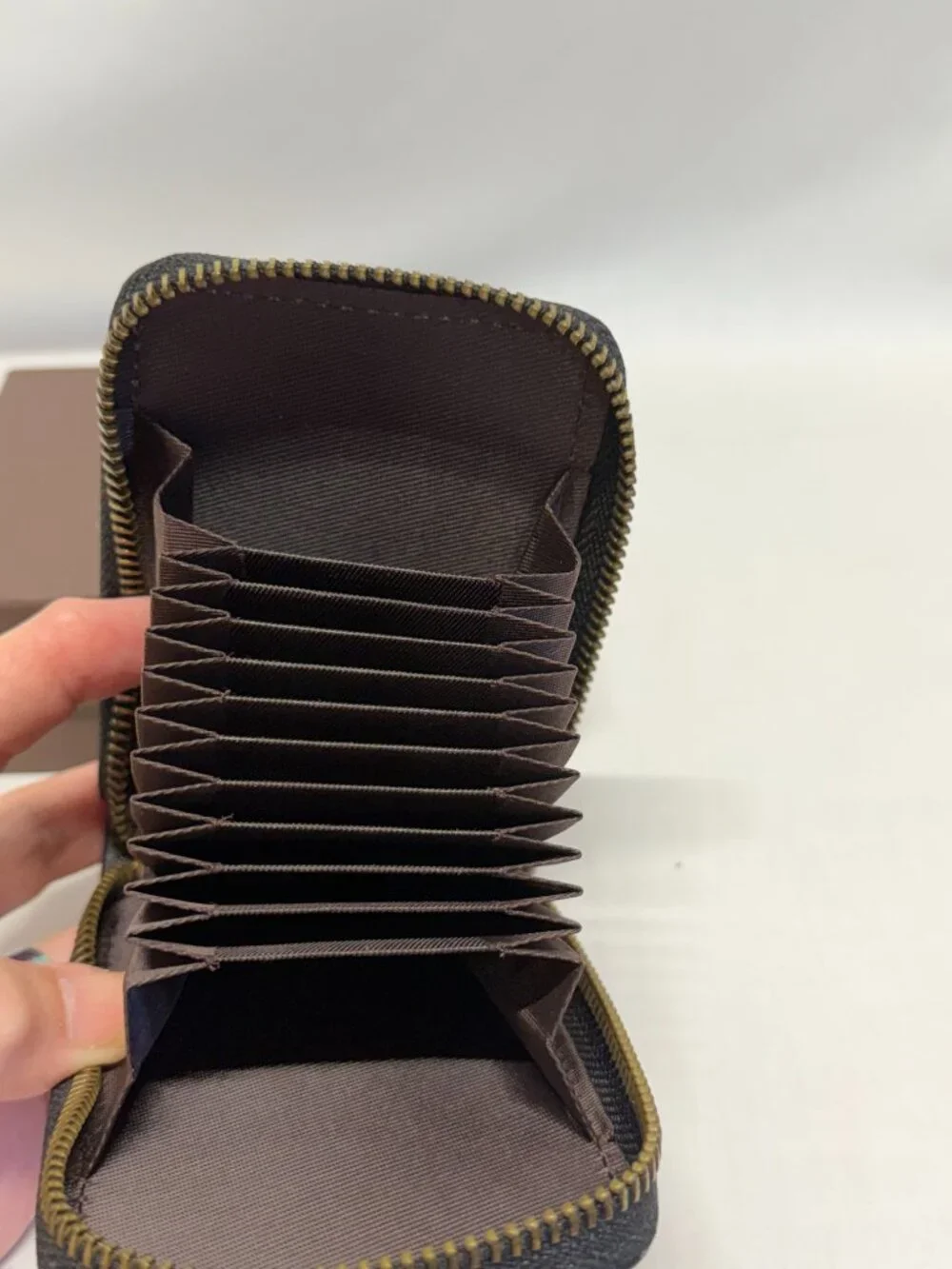 Brass Tacks Leathercraft Men's Cardholder Wallet Holds 12 cards